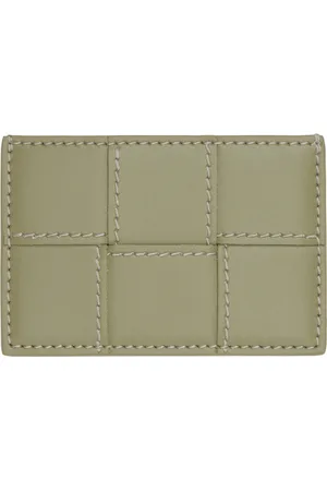 Bottega Veneta Green Cassette Credit Card Holder