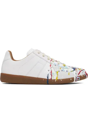 Maison Margiela Off-White Paint Replica Sneakers