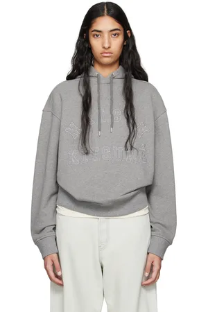 Maison Kitsuné Gray Varsity Hoodie