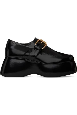 Moschino Black Platform Loafers