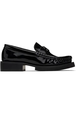 Ganni Black Butterfly Logo Loafers