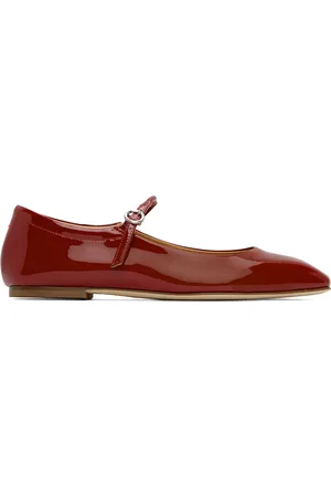 Aeyde Red Uma Ballerina Flats