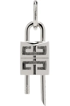 Givenchy Silver Lock Single Earring