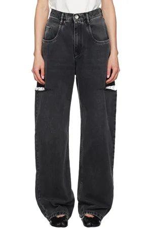 Maison Margiela Black Cut-Out Jeans