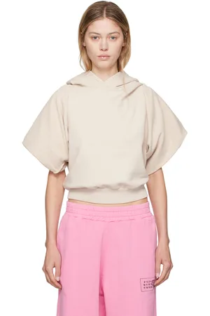 Maison Margiela Beige Flared Sleeve Hoodie