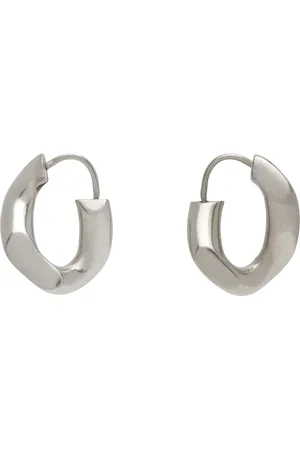 Maison Margiela Silver Hoop Earrings