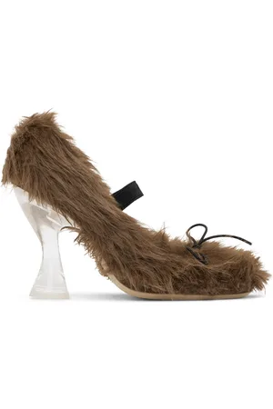 Simone Rocha Faux-Fur Ballerina Heels