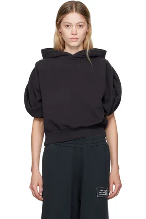 Maison Margiela Black Flared Sleeve Hoodie