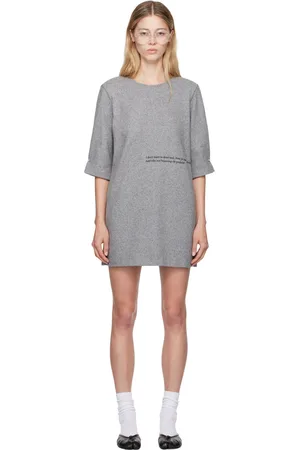Maison Margiela Gray Wool Minidress