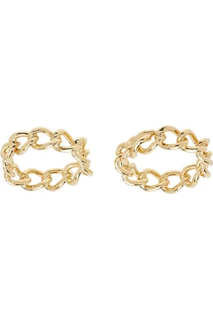 DRIES VAN NOTEN Gold Chain Rings