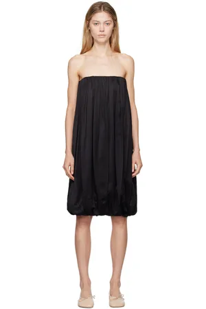 Maison Margiela Black Gathered Minidress