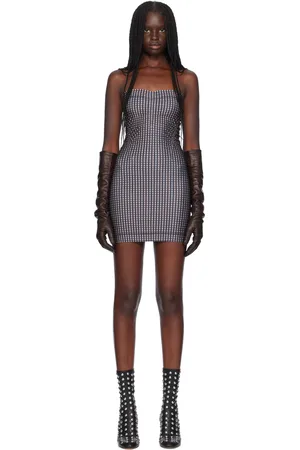 KNWLS Navy & Yellow Skinn Minidress