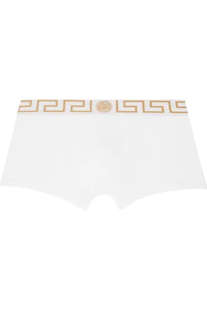 VERSACE White Greca Border Boxers