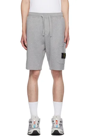 Stone Island Gray Drawstring Shorts
