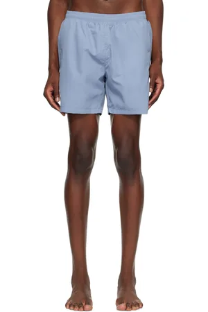 HUGO BOSS Blue Stripe Swim Shorts