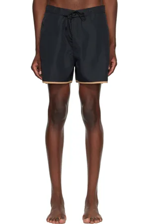 HUGO BOSS Black Embroidered Logo Swim Shorts
