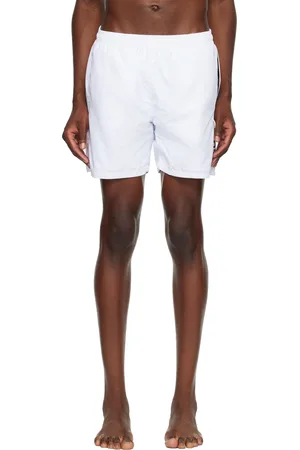 HUGO BOSS White Stripe Swim Shorts