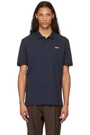 HUGO BOSS Navy Bonded Logo Polo