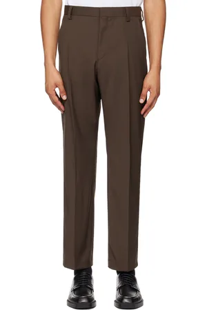 HUGO BOSS Brown Virgin Wool Trousers