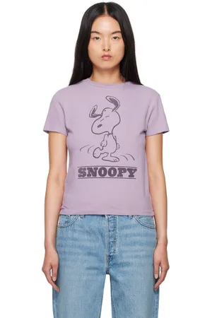 RE/DONE Purple Snoopy Dancing T-Shirt