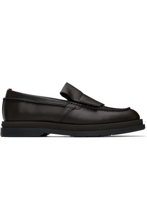HUGO BOSS Brown Fringe Trim Loafers