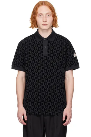 Moncler Navy Monogram Polo