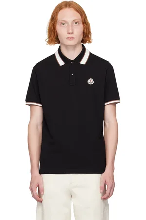 Moncler Black Two-Button Polo