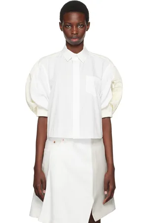 SACAI White Puff Sleeve Shirt