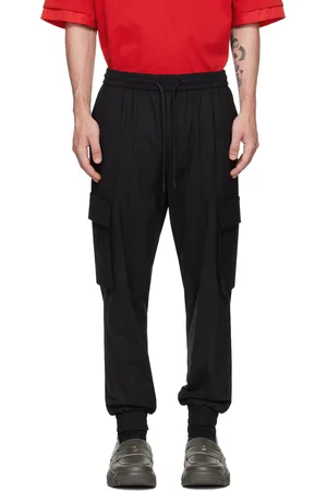 JUUN.J Black Drawstring Cargo Pants