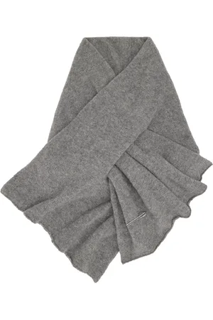 DRIES VAN NOTEN Gray Teddy Scarf