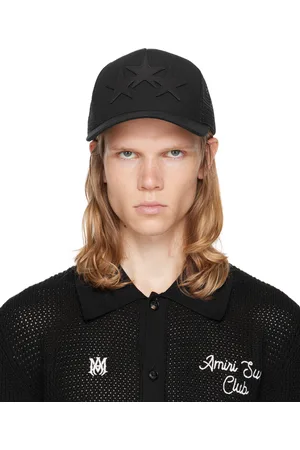 AMIRI Black 3 Star Trucker Cap