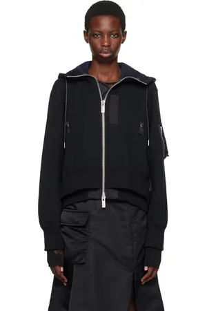 SACAI Black Layered Hoodie