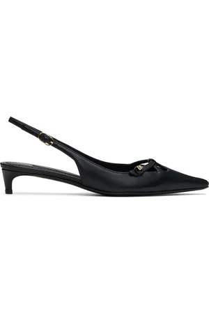Dolce & Gabbana Black Mun Nappa Leather Heels