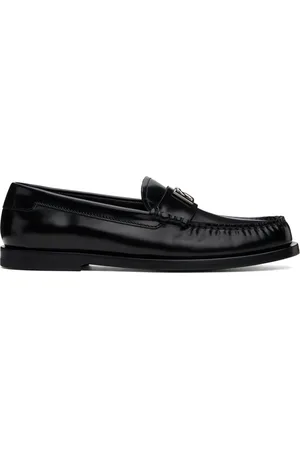 Dolce & Gabbana Black City Blanco Loafers