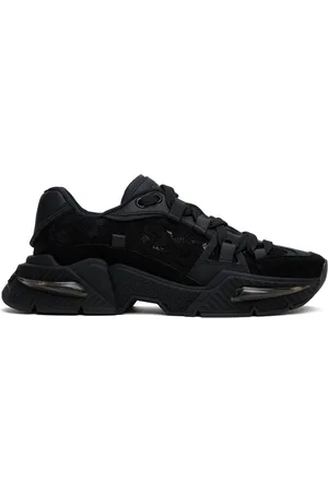 Dolce & Gabbana Black Mixed-Material Airmaster Sneakers