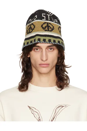 Story SSENSE Exclusive Black & Beige Brew Hat