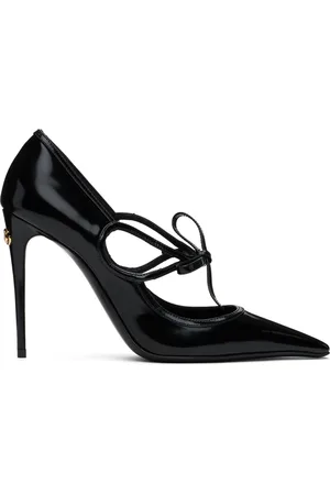 Dolce & Gabbana Black Mun Polished Calfskin Pumps