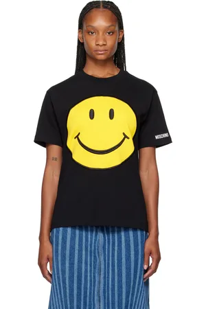 Moschino Black Embroidered Graphic T-Shirt