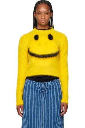 Moschino Yellow Intarsia Sweater