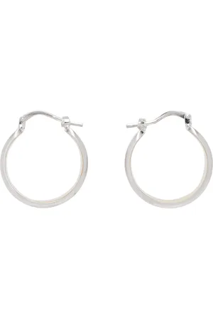 Jil Sander Silver & Gold Hoop Earrings