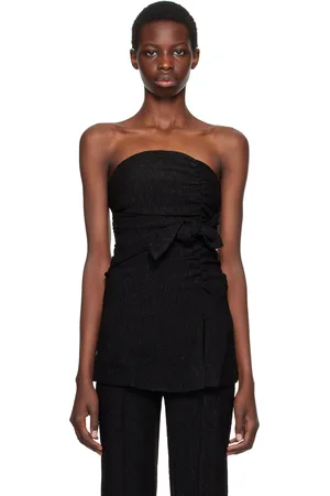 Ganni Black Strapless Camisole