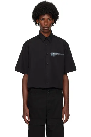 Givenchy Black Spread Collar Shirt