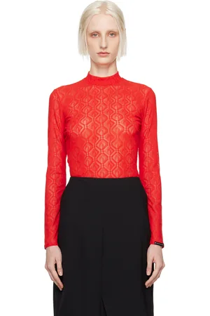 Marine Serre Red Moon Diamond Long Sleeve T-Shirt
