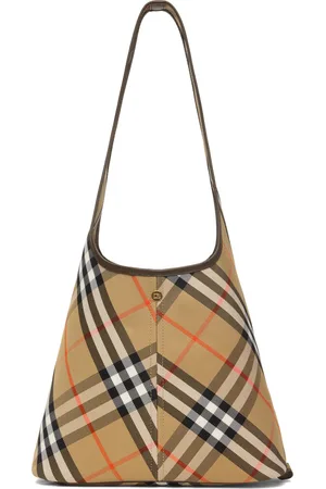 Burberry Beige Small Check Shoulder Bag