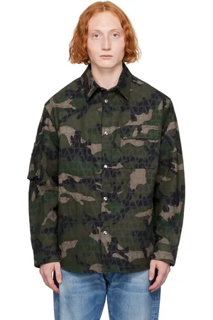 VALENTINO Green Camouflage Jacket