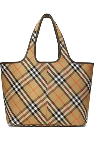 Burberry Beige Medium Check Tote