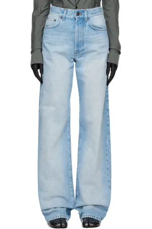 DRIES VAN NOTEN Blue Wide Jeans