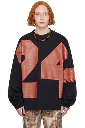 DRIES VAN NOTEN Navy Oversized Sweatshirt
