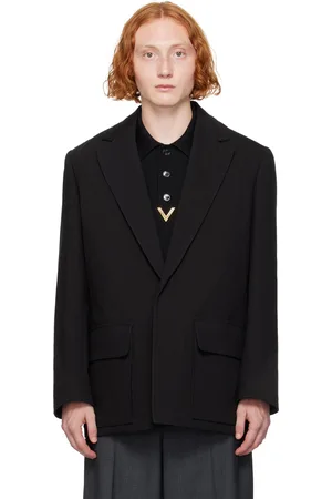 VALENTINO Black Single-Breasted Blazer