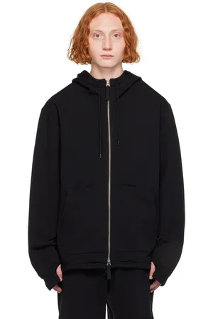 Helmut Lang Black Zip-Up Hoodie